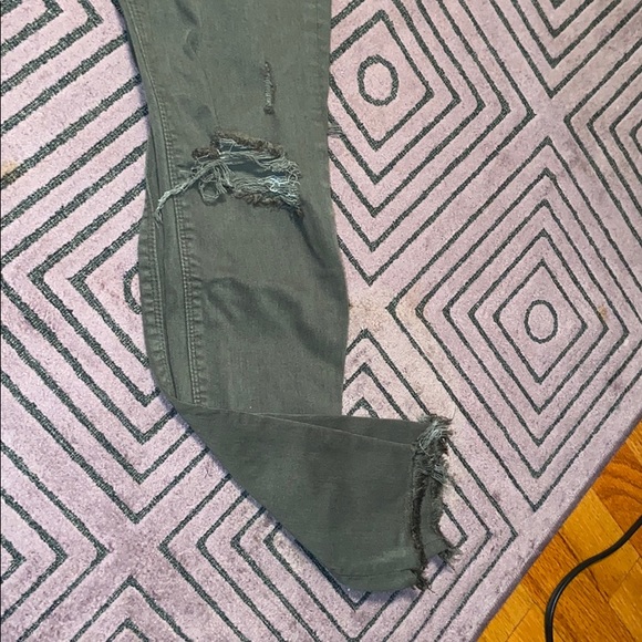 Lucky brand Sasha super skinny olive green jeans - Picture 2 of 4